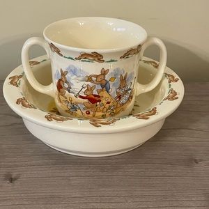 Vintage Royal Doulton china cup and bowl- like new!
